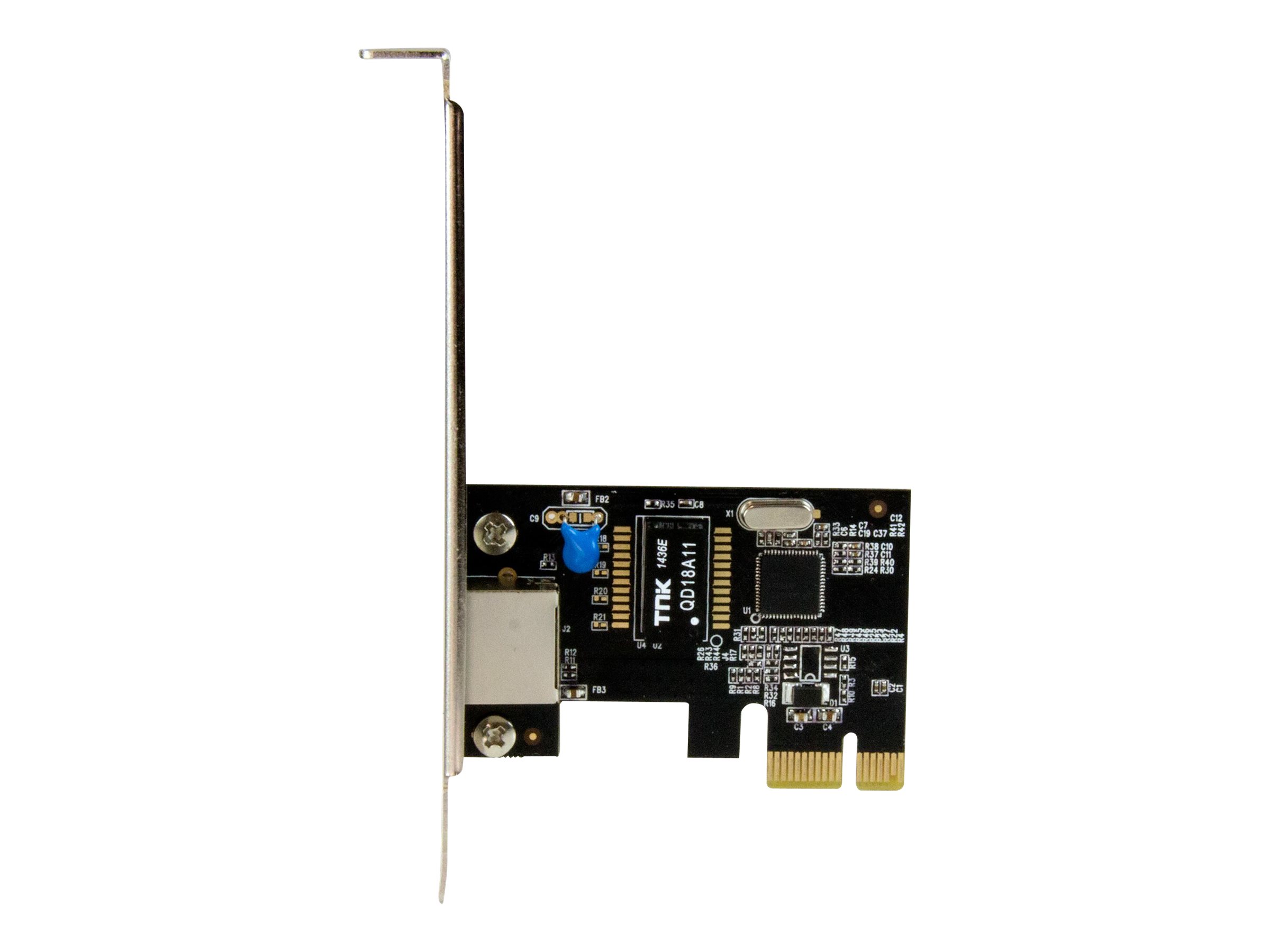 StarTech.com Startech 1 Port PCI Express Gigabit EthernetNetzwerkkarte - Intel I210 NIC - PCIe Netzwerk Adapter mit Intel Chip - Netzwerkadapter - PCI Express x1 Low-Profile - 1GbE - 1000Base-T - Schw