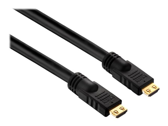PureLink PureInstall PI1000 Standard Speed Cablelwith Ethernet Channel - HDMI-Kabel mit Ethernet - HDMI männlich zu HDMI männlich - 20 m - Dreifachisolierung - Schwarz