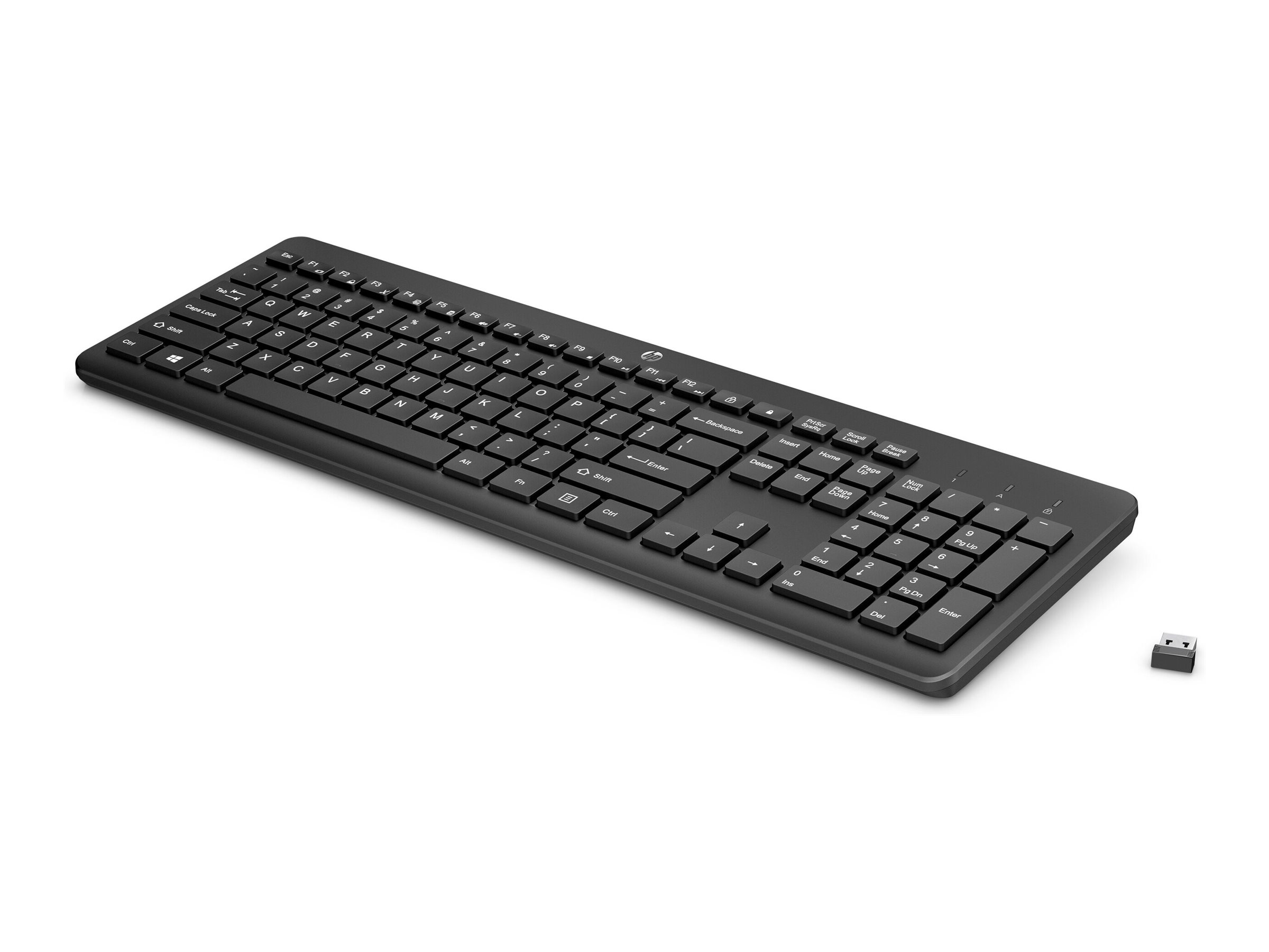 HP 230 - Tastatur - kabellos - 2.4 GHz - DeutschSchwarz - für OMEN by HP Laptop 16; Victus by HP Laptop 16; Laptop 14 - 15 - 17; Pavilion Plus Laptop 14