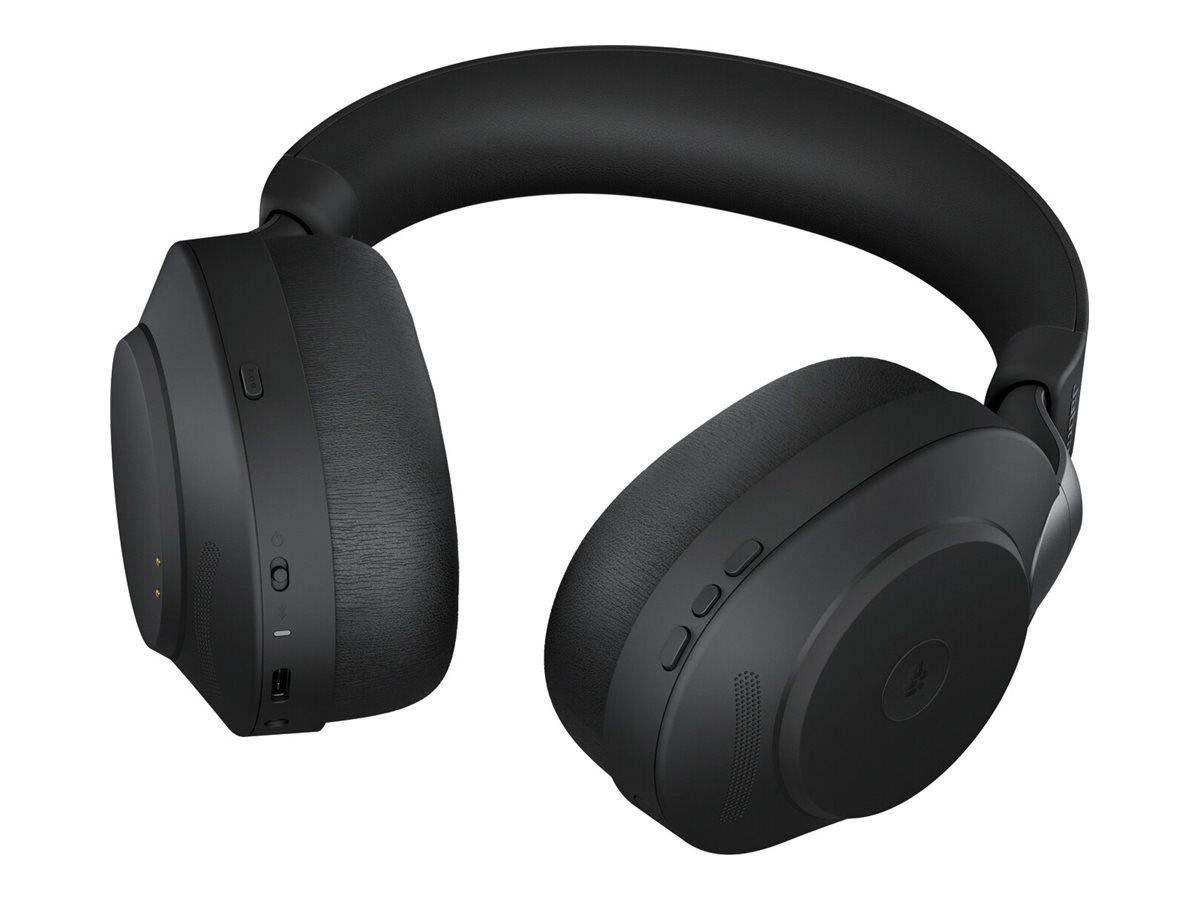 Jabra Evolve2 85 MS Stereo - Headset - ohrumschließendBluetooth - kabellos - aktive Rauschunterdrückung - 3,5 mm Stecker - Geräuschisolierung - Schwarz - Zertifiziert für Microsoft Teams