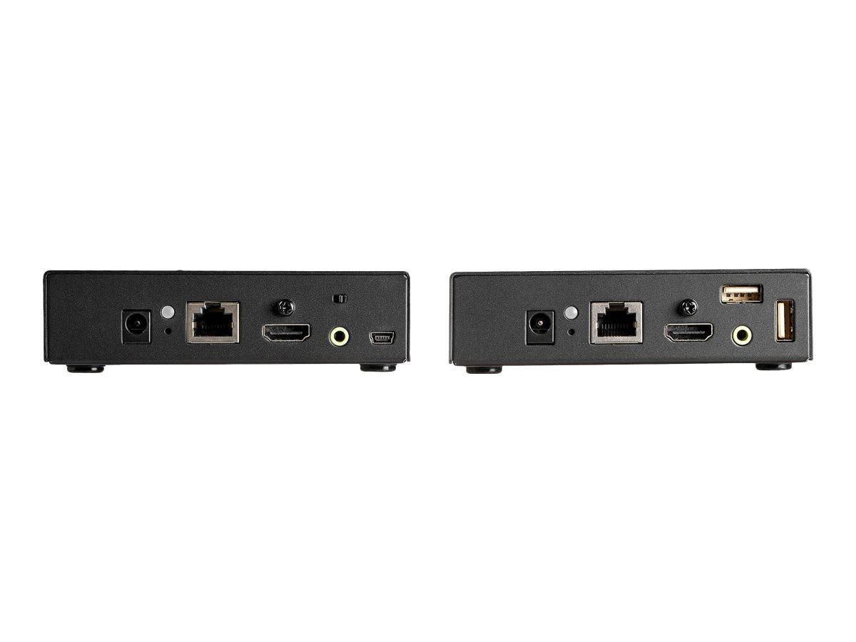 StarTech.com 4K HDMI Extender - KVM - 4K 30Hz - Video über CAT6 IP Ethernet mit USB (SV565HDIP)Erweiterung für Video/Audio - HDMI - bis zu 100 km - TAA-konform
