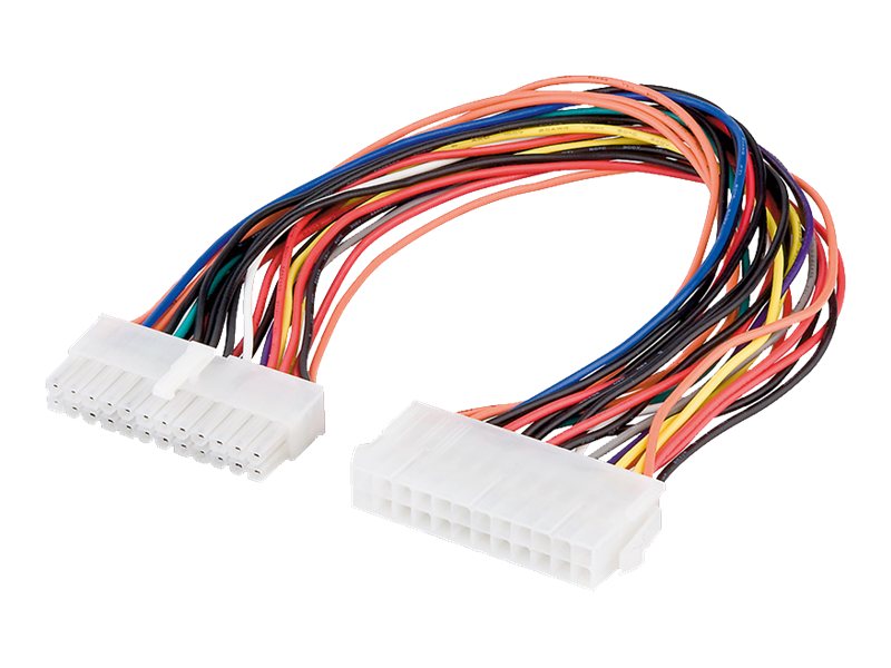 Wentronic Goobay Power extension cable, 0.3m, 0,3 m, Männlich, Weiblich, MehrfarbigPC Motherboard ATX/EATX Stromkabel Verlängerung 24 Pin