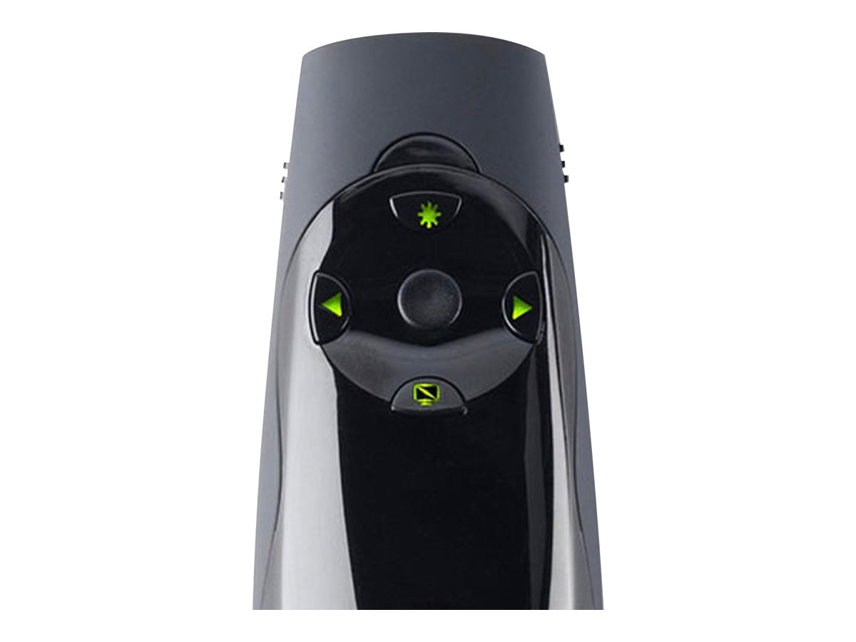 Kensington Presenter Expert Green Laser withCursor Control - Präsentations-Fernsteuerung - Radio - Schwarz