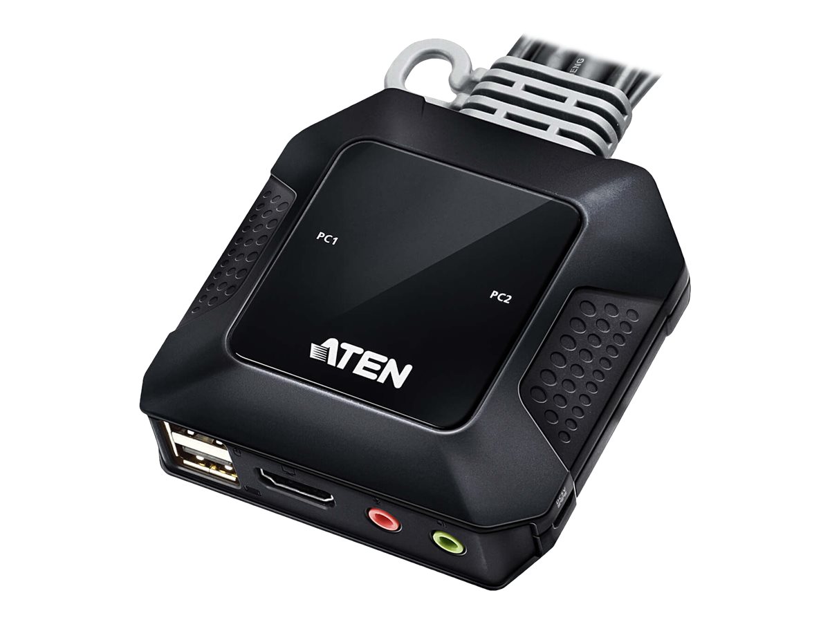 ATEN CS22H - KVM-/Audio-/USB-Switch - 2 x KVM/Audio/USB1 lokaler Benutzer - Desktop - für VanCryst VS182B - VS184B