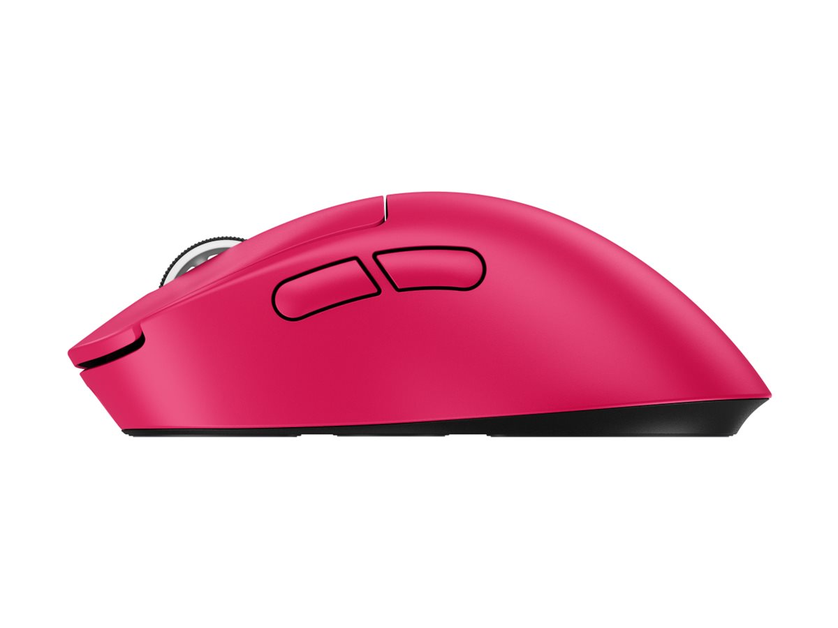 Logitech G PRO X SUPERLIGHT 2 DEX - Maus - ergonomischFür Rechtshänder - optisch - 5 Tasten - kabellos - kabelgebunden - 2.4 GHz - USB - pink