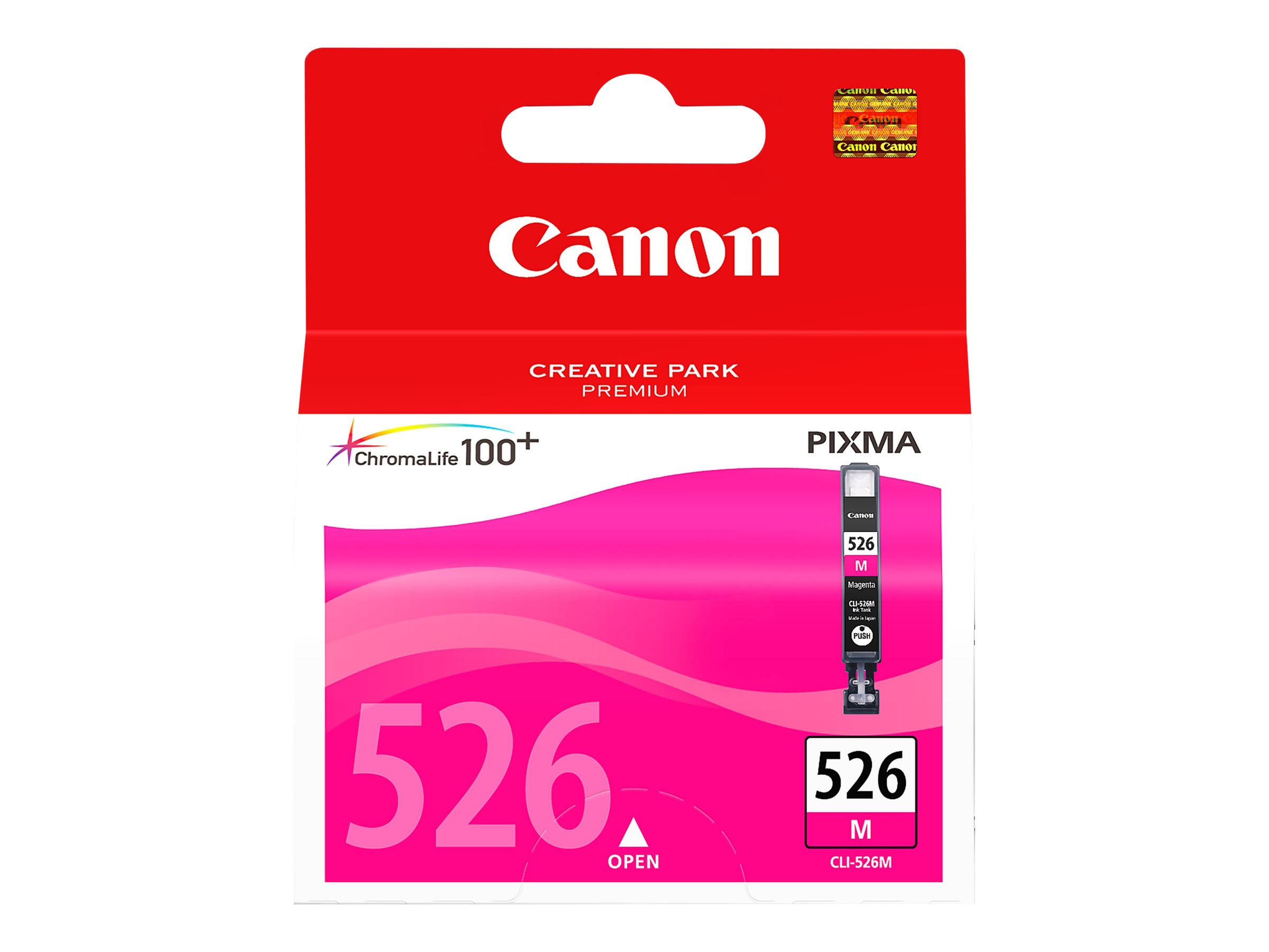 Canon CLI-526M - 9 ml - Magenta - originalTintenbehälter - für PIXMA iP4950 - iX6550 - MG5250 - MG5350 - MG6150 - MG6250 - MG8150 - MG8250 - MX715 - MX885 - MX895