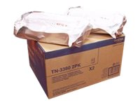 Brother TN3380 2PK - 2er-Pack - Schwarz - originalTonerpatrone - für Brother DCP-8250DN - HL-5450DNT - HL-5470DWT - HL-6180DW - MFC-8520DN