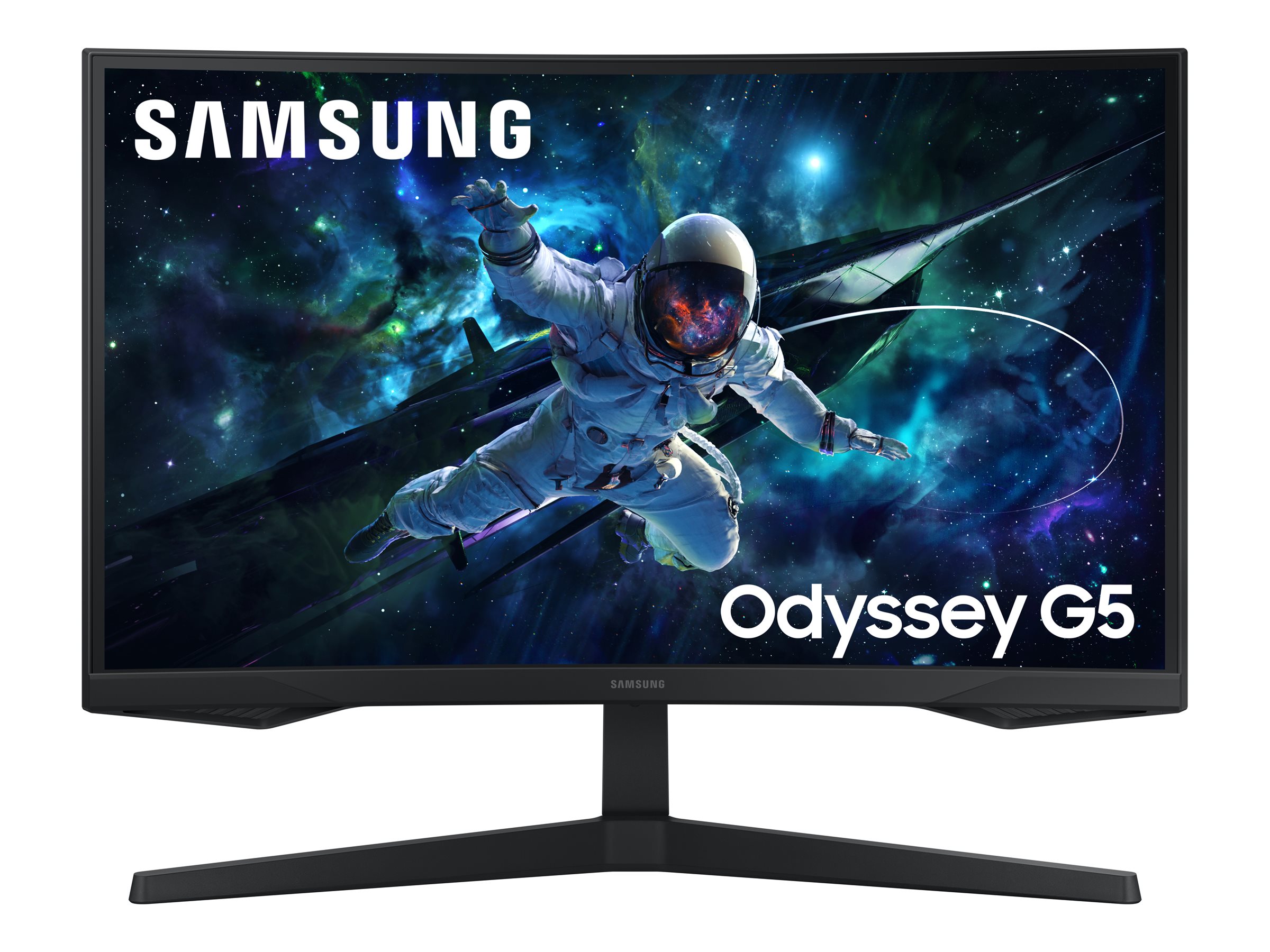 Samsung Odyssey G5 S27CG552EU - G55C Series - LED-Monitor - Gaming - gebogen - 68 cm (27")2560 x 1440 QHD @ 165 Hz - VA - 300 cd/m² - 2500:1 - HDR10 - 1 ms - HDMI - DisplayPort - Schwarz
