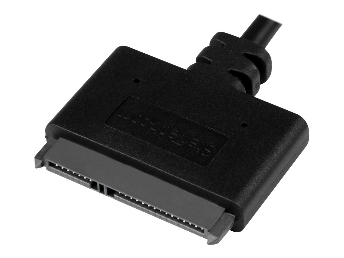 StarTech.com USB 3.1 auf 2,5 (6,4cm) SATA III Adapter Kabel mit UASP - USB 3.1 zu SATA SSD/HDD Konverter / Adapterkabel - Speicher-Controller - 2.5" (6.4 cm)SATA 6Gb/s - USB 3.1 (Gen 2) - Schwarz