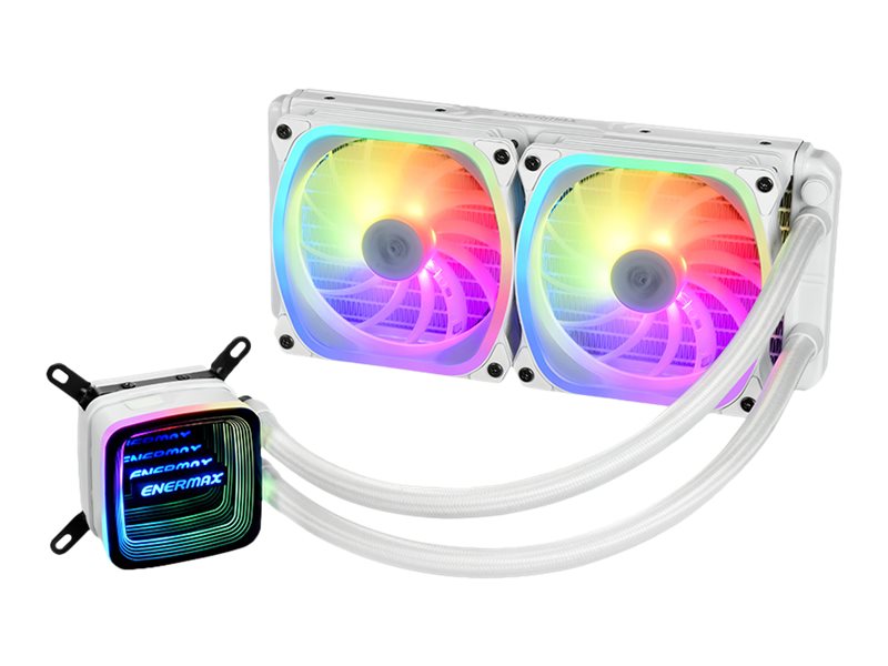 Enermax Aquafusion ADV series ELC-AQFA240-SQA-W - Prozessor-Flüssigkeitskühlsystem - 240 mm cpu-Flüssigkeitskühler - (für: LGA1366, AM3+, LGA2011, FM1, FM2+, LGA2011-3, AM4, LGA2066, LGA1200, LGA1700,