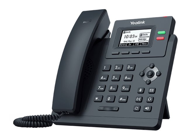 Yealink SIP-T31G, IP-Telefon, Grau, Kabelgebundenes Mobilteil, Tisch/Wand, 2 Zeilen, 1000 EintragungenSMS - SIP - TCP/IP - Ethernet - Power over Ethernet - CLIP - Plug and Play