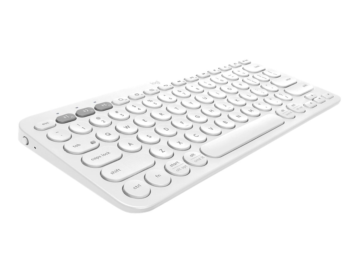 Logitech K380 Multi-Device Bluetooth KeyboardTastatur - kabellos - Bluetooth 3.0 - Deutsch - Off-White