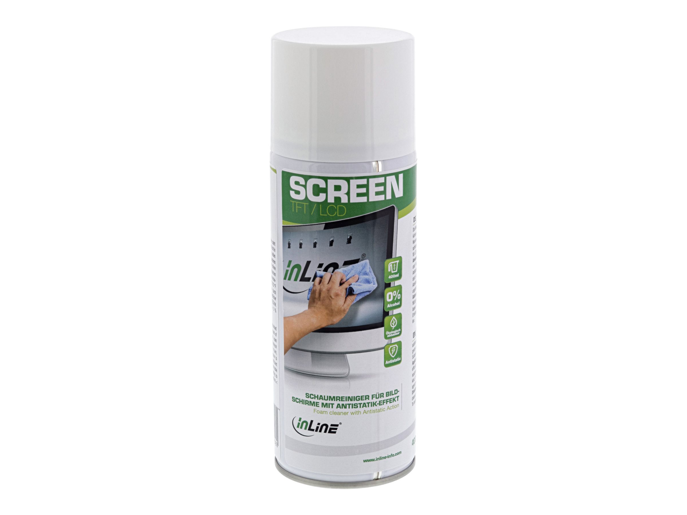 InLine Schaumreiniger für Bildschirme mit Antistatik-Effekt - 400ml