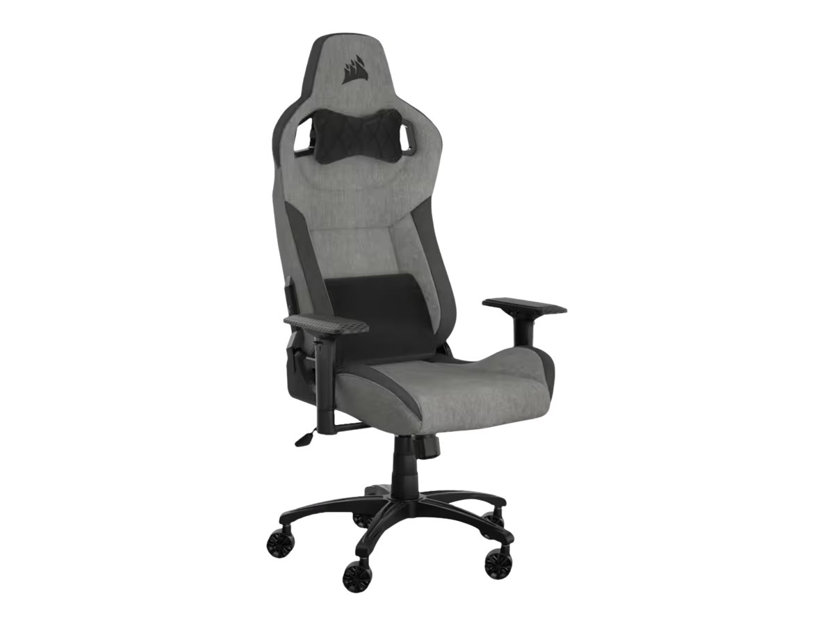 Corsair T3 RUSH - Gaming-Sessel - ArmlehnenT-förmig - Neigen - Gewebe - Charcoal Grey