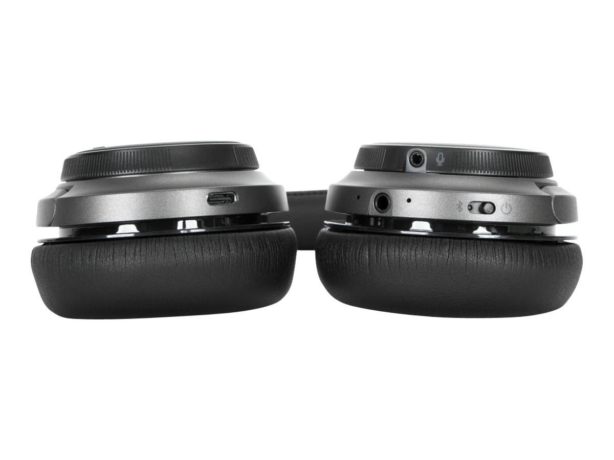 Hyper Targus AEH104GL - Headset - On-Ear - konvertierbarBluetooth - kabellos - kabelgebunden - 3,5 mm Stecker - Geräuschisolierung - Schwarz