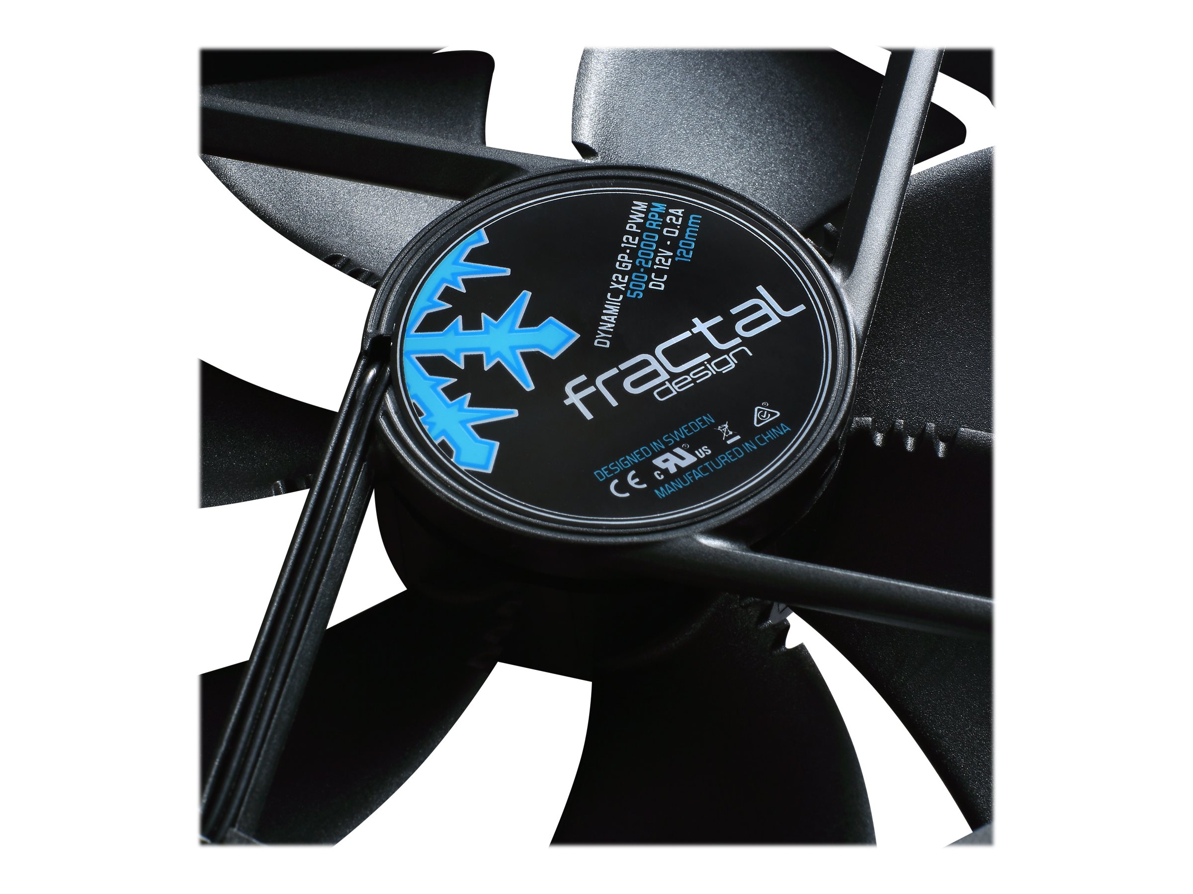 Fractal Design Dynamic X2 GP-12 PWM - Gehäuselüfter120 mm - Schwarz