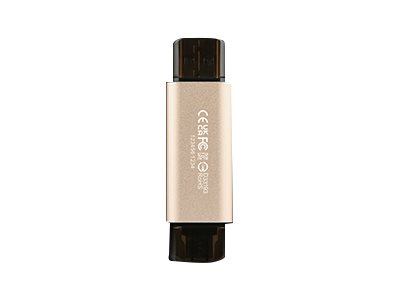 Transcend JetFlash 930C - USB-Flash-Laufwerk128 GB - USB 3.2 Gen 1 / USB-C - Gold