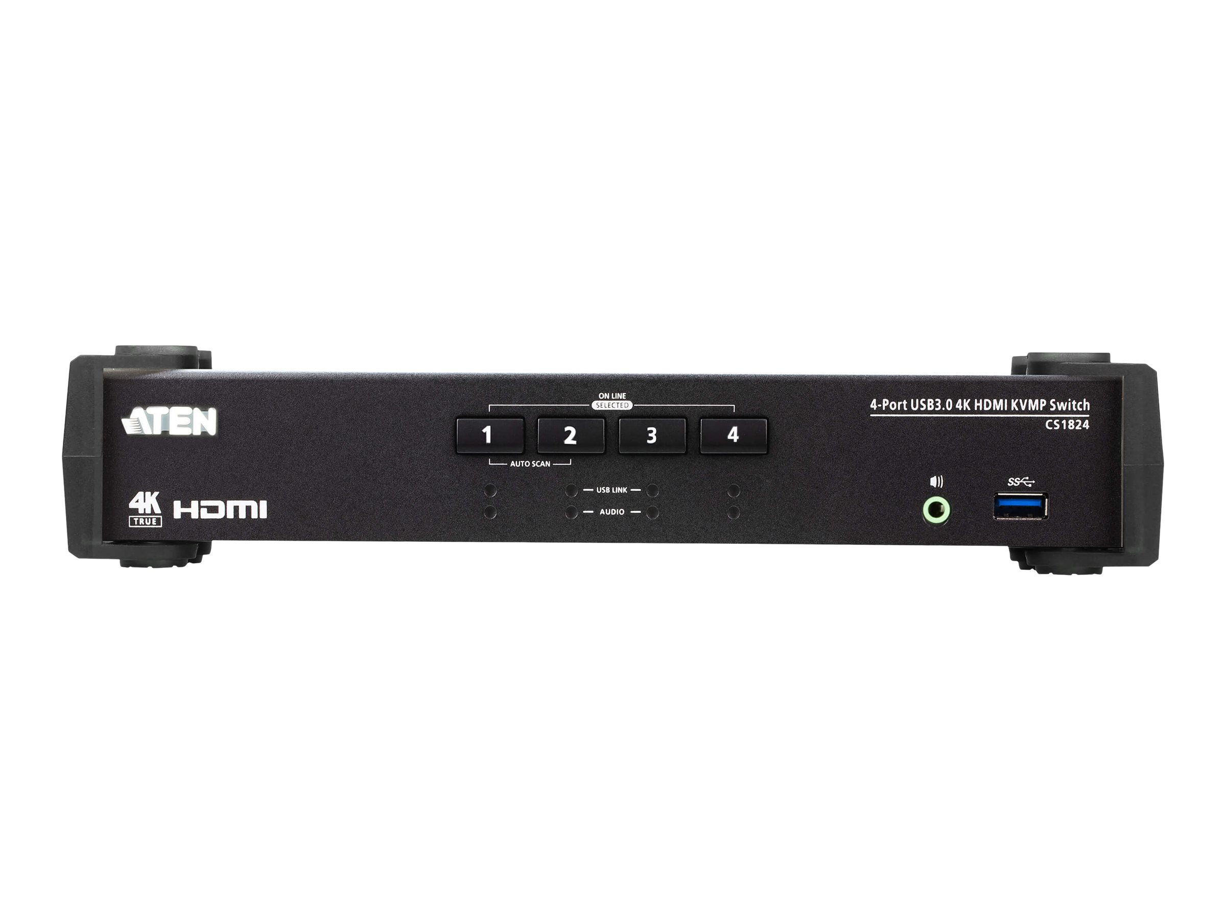 ATEN CS1824 KVMP Switch - KVM-/Audio-/USB-Switch4 x KVM/Audio/USB - 1 lokaler Benutzer - Desktop - für VanCryst VS182B
