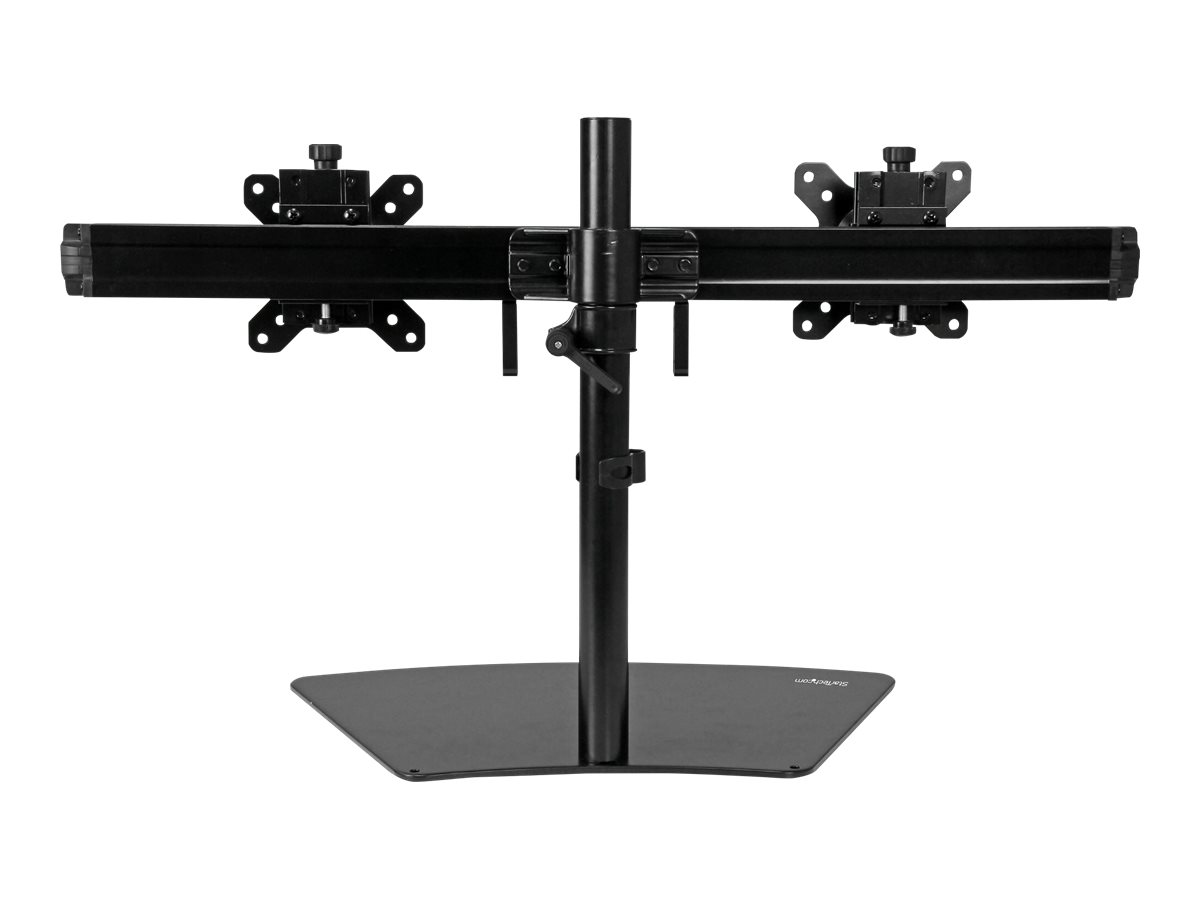 StarTech.com Startech Dual-Monitorhalter - Monitor Halterung für zwei Displays - Aufstellung - einstellbarer Arm - für LCD-Display - Kunststoff, Aluminium, Stahl - Schwarz - Bildschirmgröße: 61 cm (24