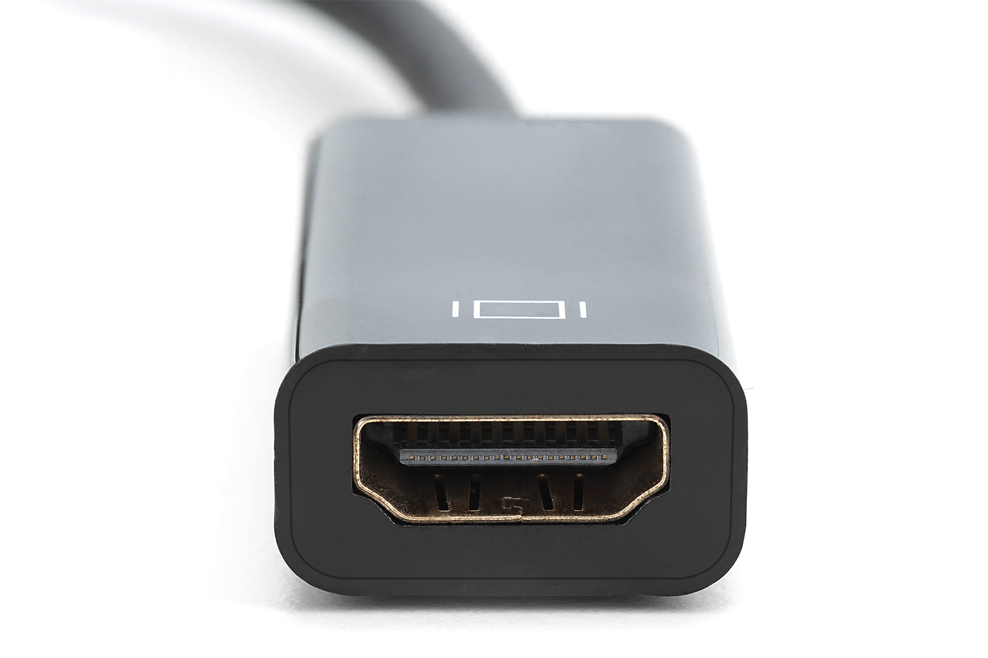DIGITUS DisplayPort Adapter / Konverter, DP - HDMIzu HDMI weiblich - 15 cm - Doppelisolierung - Schwarz