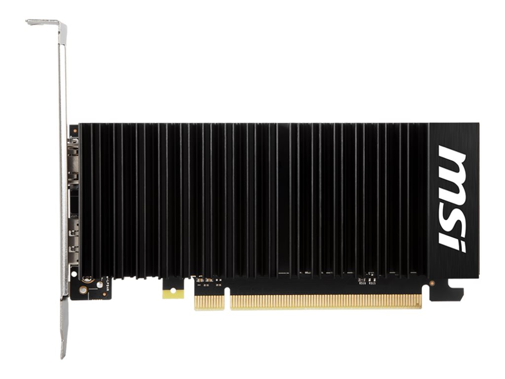 MSI GeForce GT 1030 4GHD4 LP OC - Grafikkarte - GF GT 1030 - 4 GB DDR4 - PCI Express 3.0 x16 (x4 Modus)Low-Profile - DisplayPort - HDMI - ohne Lüfter