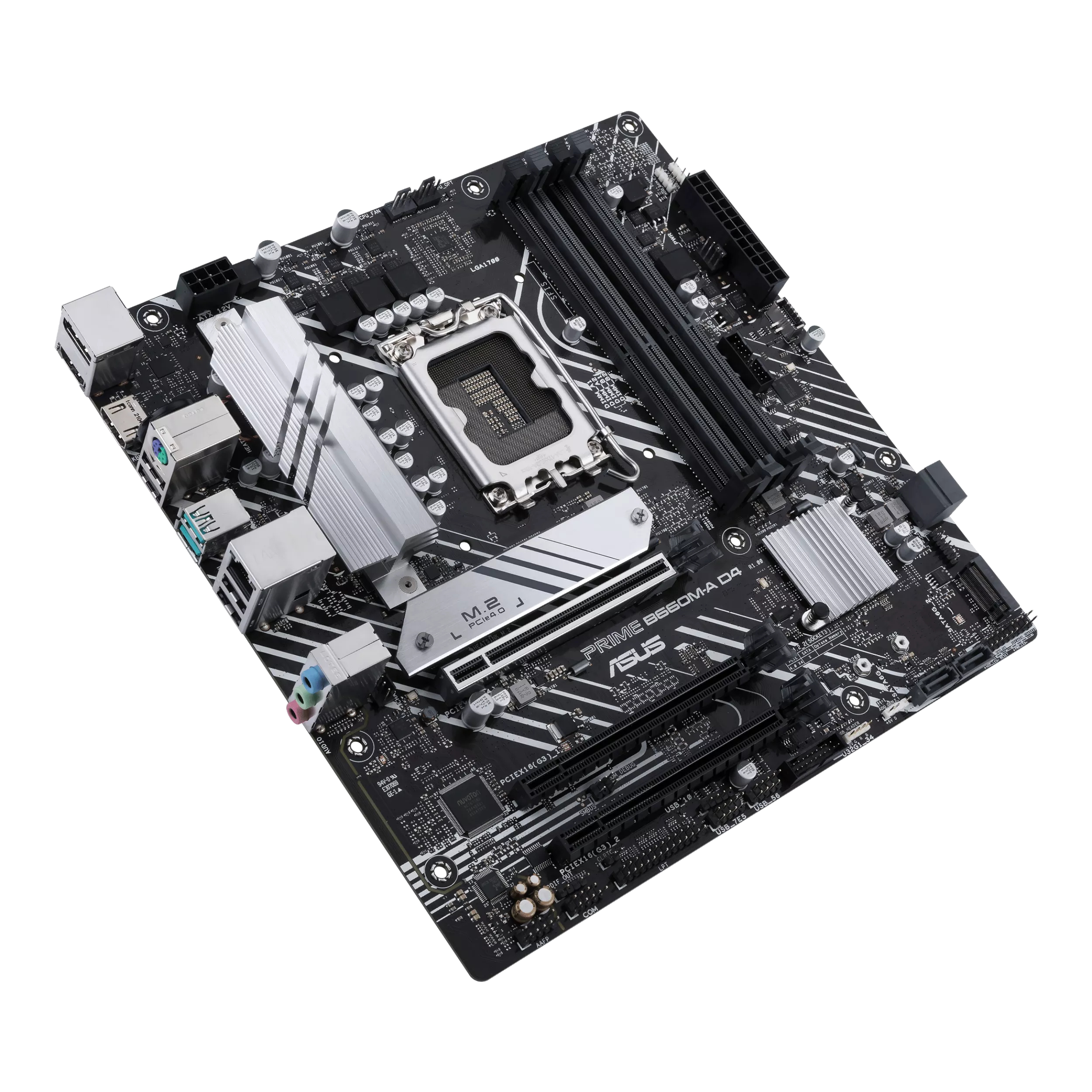 ASUS PRIME B660M-A D4-CSM - Motherboard - micro ATX - LGA1700 Sockel - B660 Chipsatz - USB 3.2 Gen 1, USB-C 3.2 Gen 1, USB 3.2 Gen 2 - Gigabit LAN - Onboard-Grafik (CPU erforderlich)HD Audio (8-Kanal)