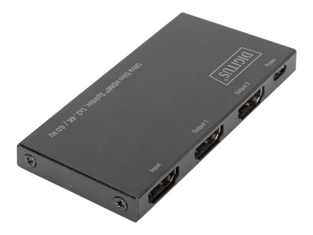 DIGITUS Ultra Slim HDMI Splitter, 1x2, 4K / 60 Hz2 x HDMI - Desktop