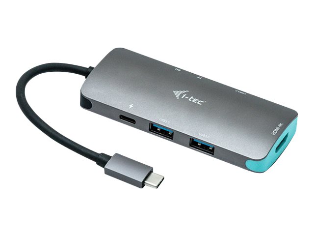 i-tec USB-C Metal Nano Dock 4K HDMI + Power DeliveryDockingstation - USB-C 3.1 - HDMI