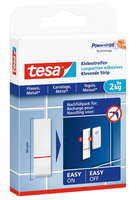 Tesa 77760-00000-20, Weiß, Drinnen, Polyethylen, Glas, Metall, Kunststoff, Holz, 2 kg, 9 Stück(e)Klebestreifen für Fliesen und Metall (2kg)
