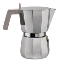 Alessi Moka, Mokka-Kanne, 0,3 l, Grau, Aluminium, 6 Tassen, 105 mm