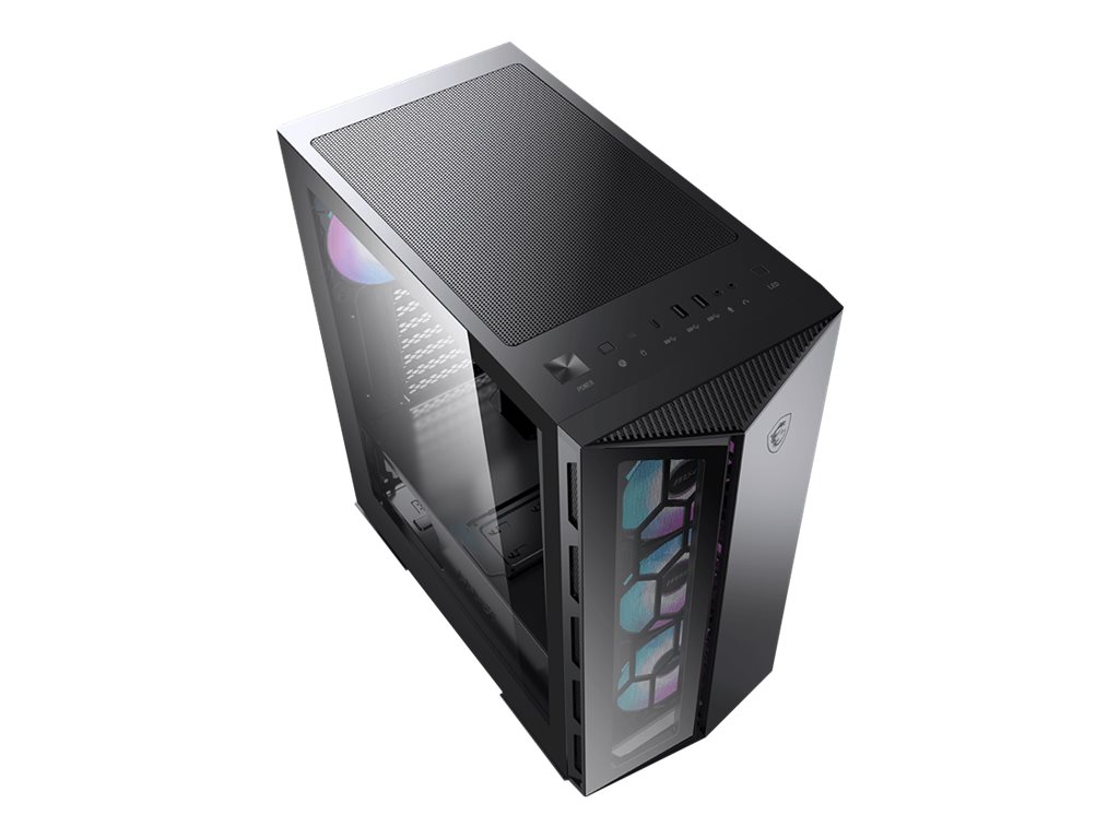 MSI MPG GUNGNIR 110R - Tower - ATX - Seitenteil mit Fenster (gehärtetes Glas)keine Spannungsversorgung (ATX) - USB/Audio