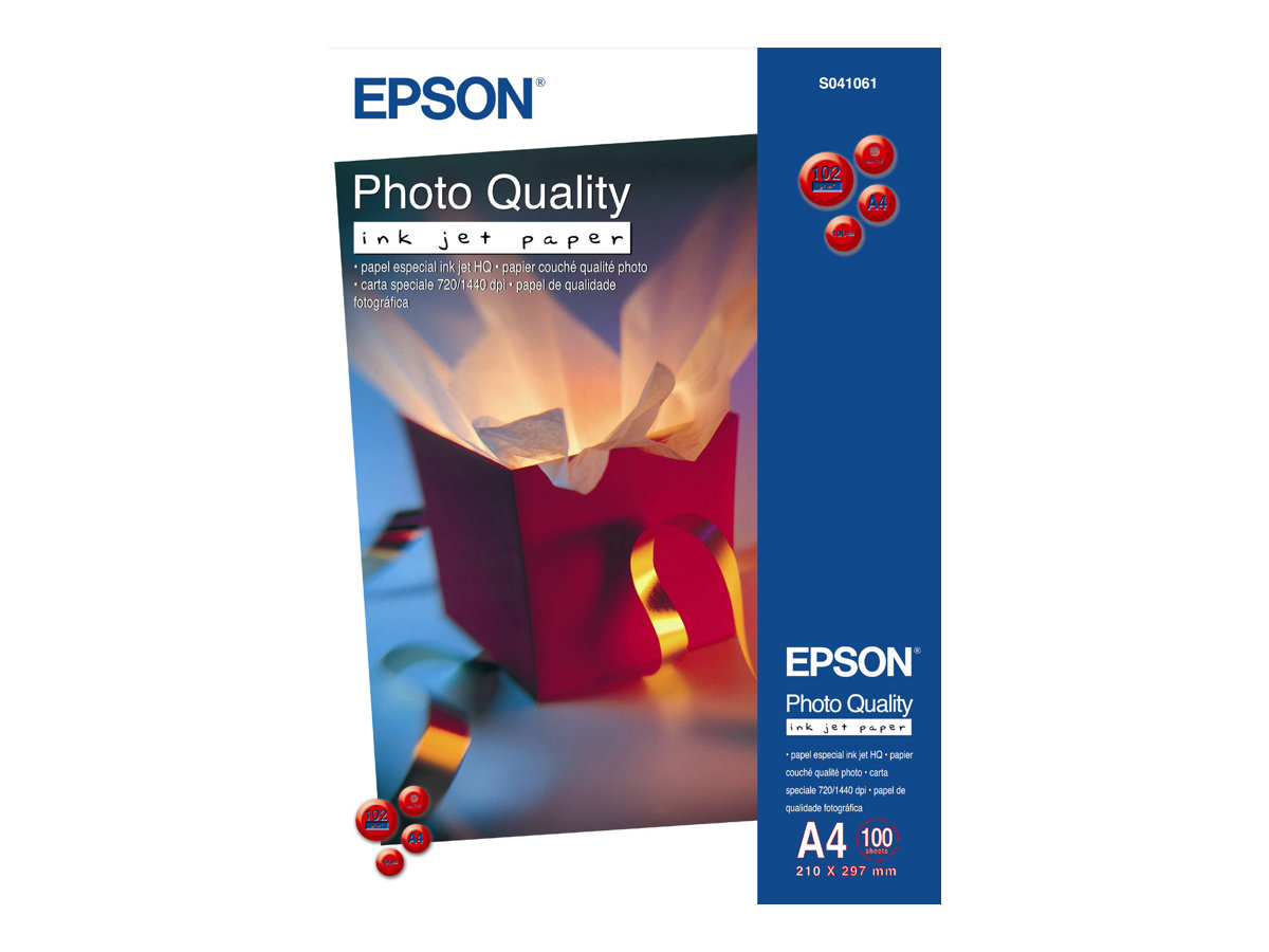 Epson Photo Quality Ink Jet Paper - Matt - beschichtethochweiß - 329 x 483 mm - 105 g/m² - 100 Blatt Papier - für SureColor SC-P700 - P7500 - P900 - P9500 - T2100 - T3100 - T3400 - T3405 - T5100 - T54
