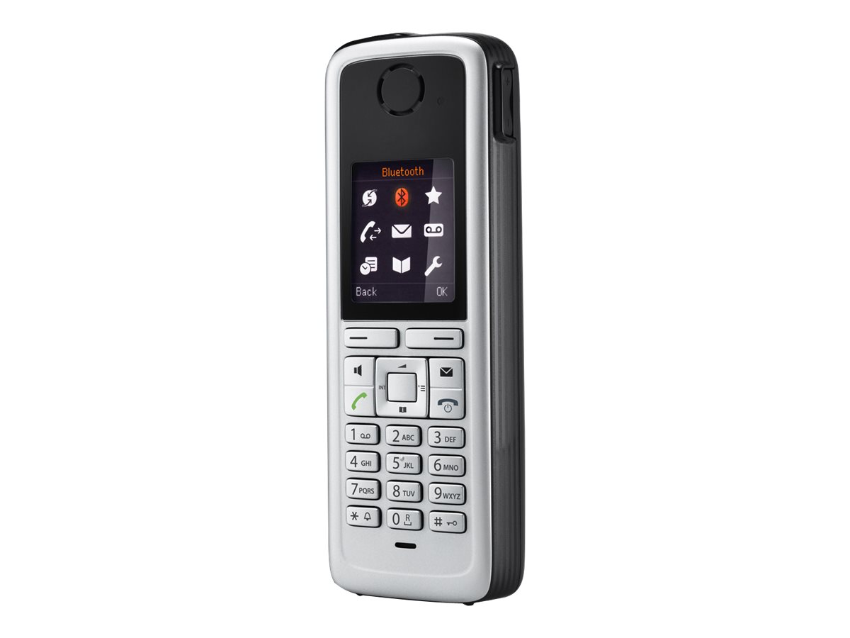 Unify OpenStage M3 - Schnurloses Erweiterungshandgerätmit Bluetooth-Schnittstelle - DECT - Schwarz - Silber