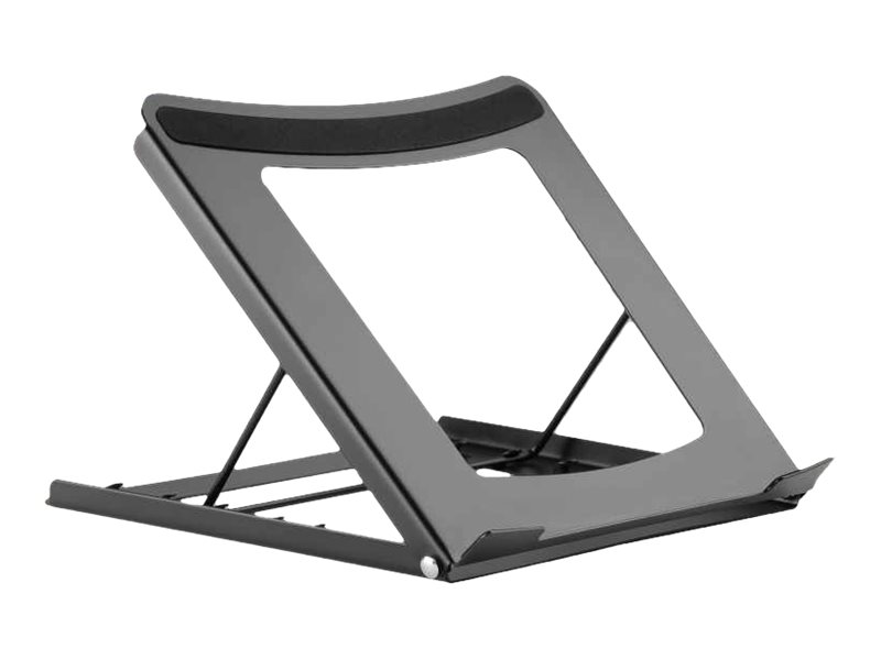 Manhattan Laptop and Tablet Stand, Adjustable (5 positions)Suitable for all tablets and laptops up to 15.6" - Portable and Lightweight - Steel - Black -  - Notebook- / Tablet-Ständer - 39.6 cm - 10" -