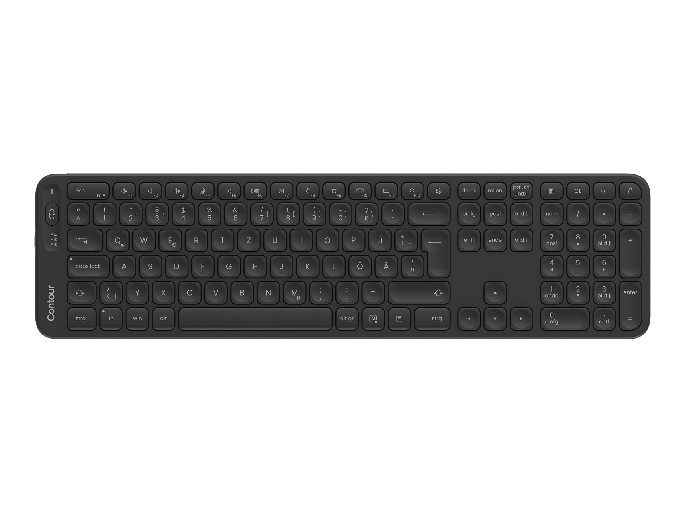 Contour Balance - Tastatur - full size - kabellosBluetooth 5.1 - QWERTZ - Deutsch
