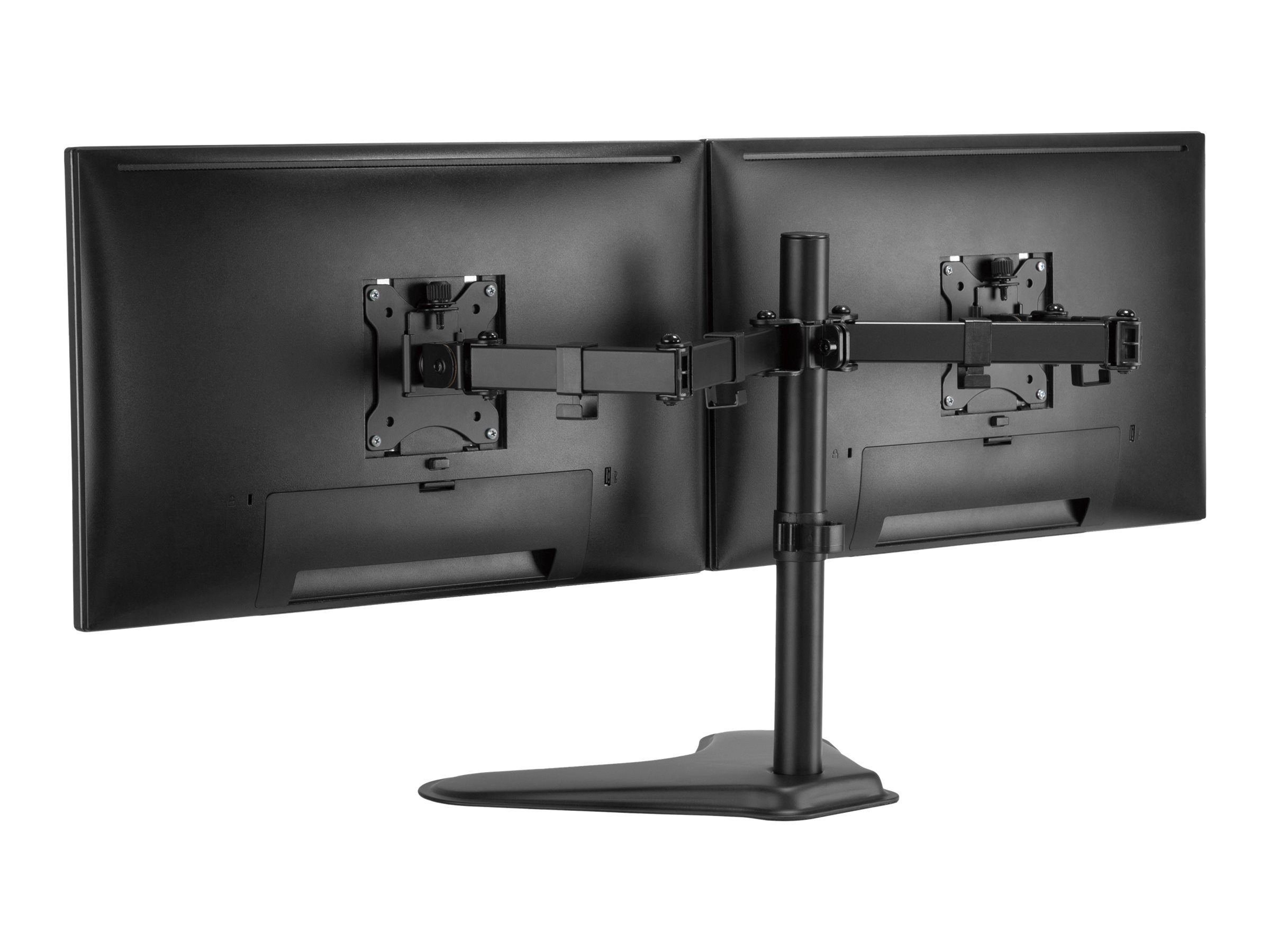 Equip Pro Economy - Aufstellung - für 2 LCD-Displays - Stahl - Schwarz - Bildschirmgröße: 43.2-81.3 cm (17"-32")Schreibtisch