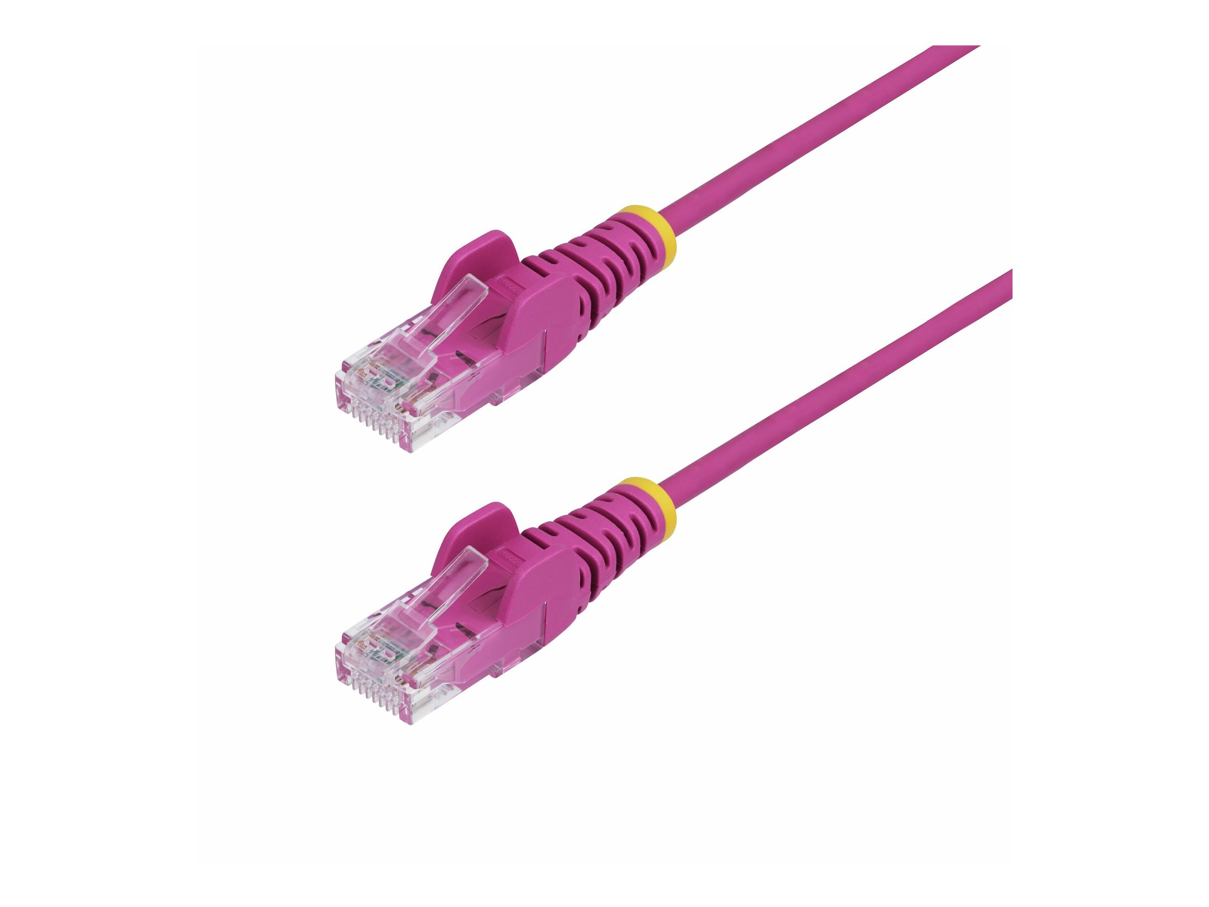 StarTech.com 3m Pink Slim CAT6 Ethernet Cable, Snagless, 28AWG, LSZH - Patch-Kabel - RJ-45 (M)zu RJ-45 (M) - 3 m - 3.6 mm - UTP - CAT 5/5e/6 - IEEE 802.3bt - halogenfrei - ohne Haken - stabiler Kupfer