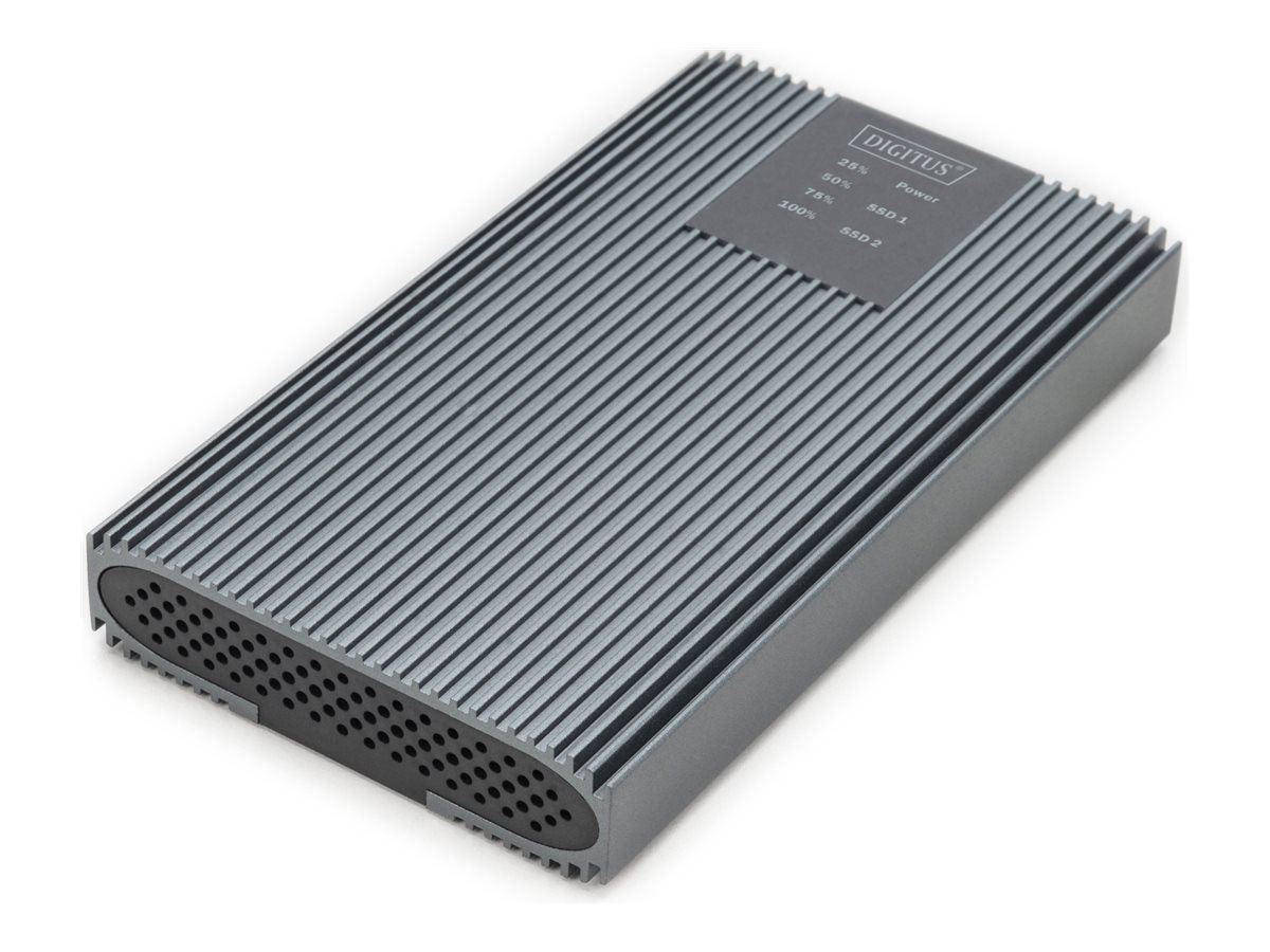 DIGITUS USB M.2 NVMe Klonstation, SSD, NVMe, 20Gbits, USB 3.2 Gen2, Aluminium, werkzeugfrei