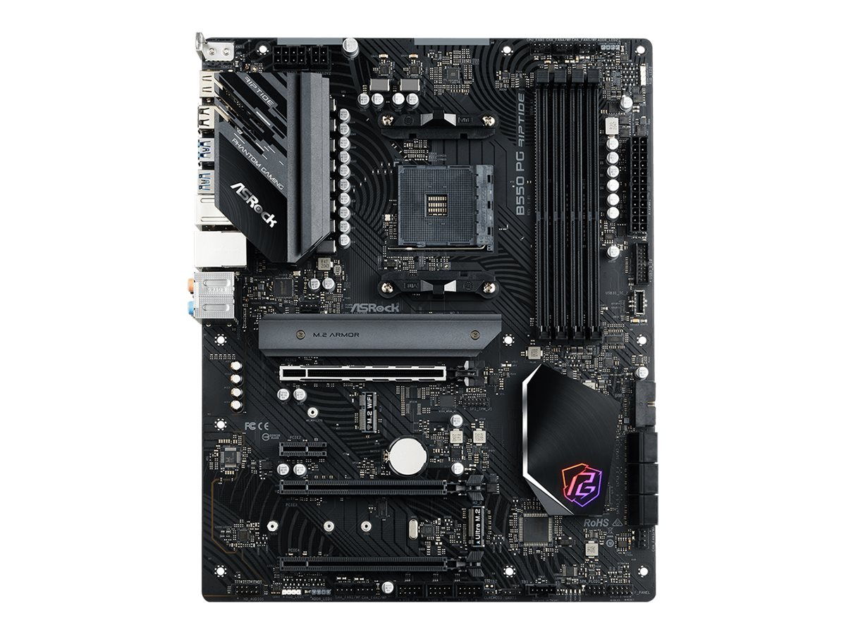 ASRock B550 PG Riptide - Motherboard - ATX - Socket AM4 - AMD B550 Chipsatz - USB-C Gen2, USB 3.2 Gen 1, USB 3.2 Gen 2 - 2.5 Gigabit LAN - Onboard-Grafik (CPU erforderlich)