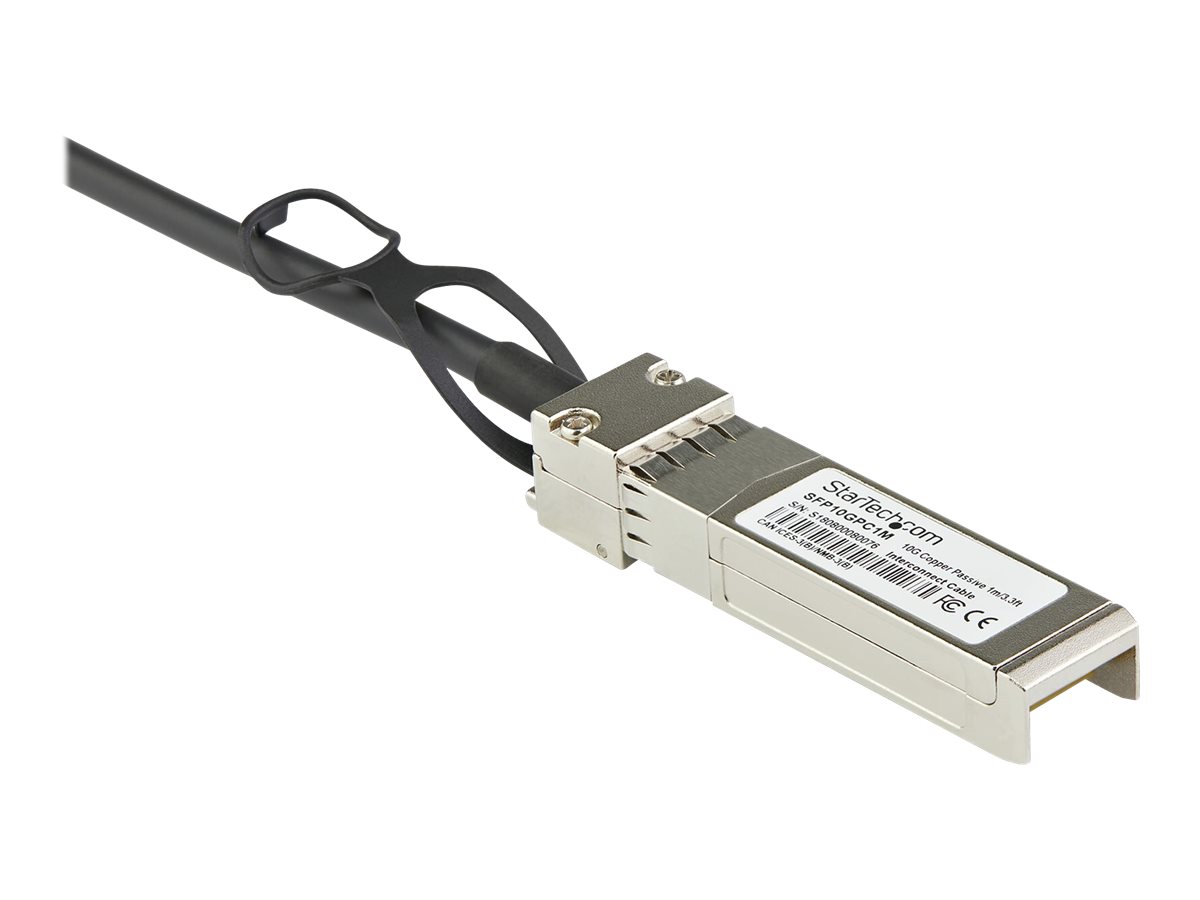 StarTech.com DACSFP10G3M SFP+ Kabel (3m, 10 GbE, Dell EMC DAC-SFP-10G-2M kompatibles SFP+ Kabel, Passives Kupfer DAC Kabel, Mini-GBIC) - 10GBase Direktanschlusskabel - SFP+ (S)eingerastet zu SFP+ (S)
