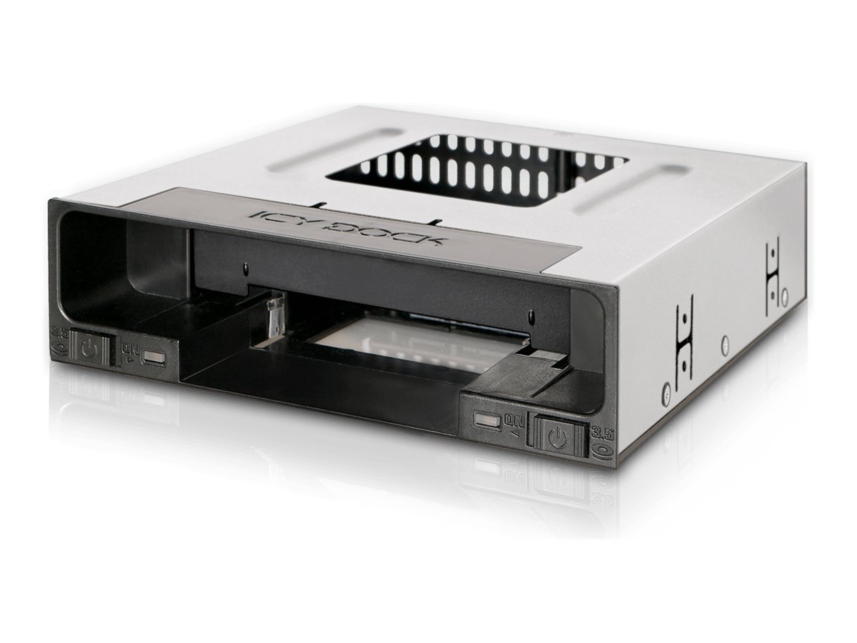 Icy Dock flexiDOCK MB795SP-B - Gehäuse für Speicherlaufwerke - 2.5", 3.5" (6.4 cm, 8.9 cm)Schwarz
