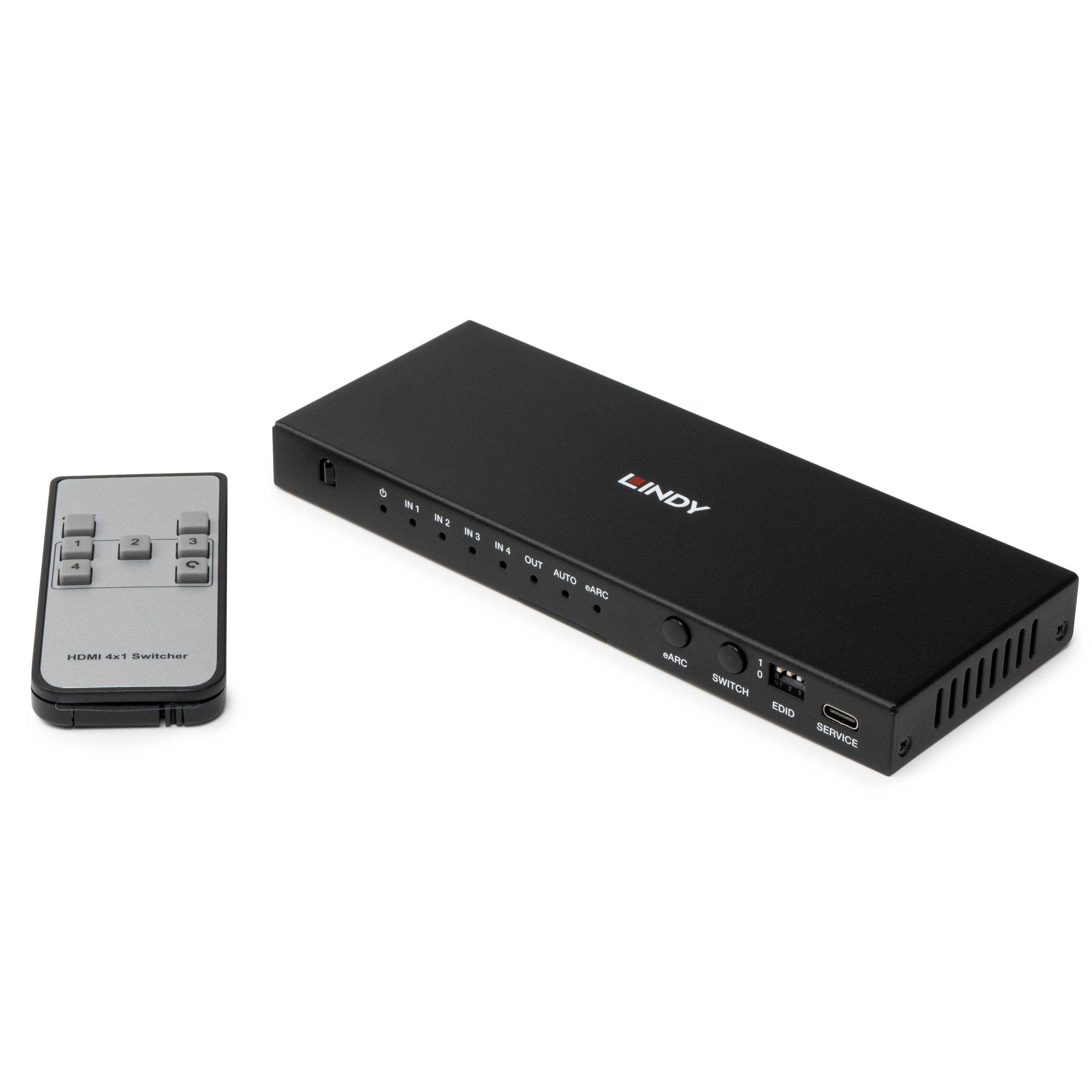 Lindy Video/Audio-Schalter - 8K60, mit eARC4 x HDMI - Desktop