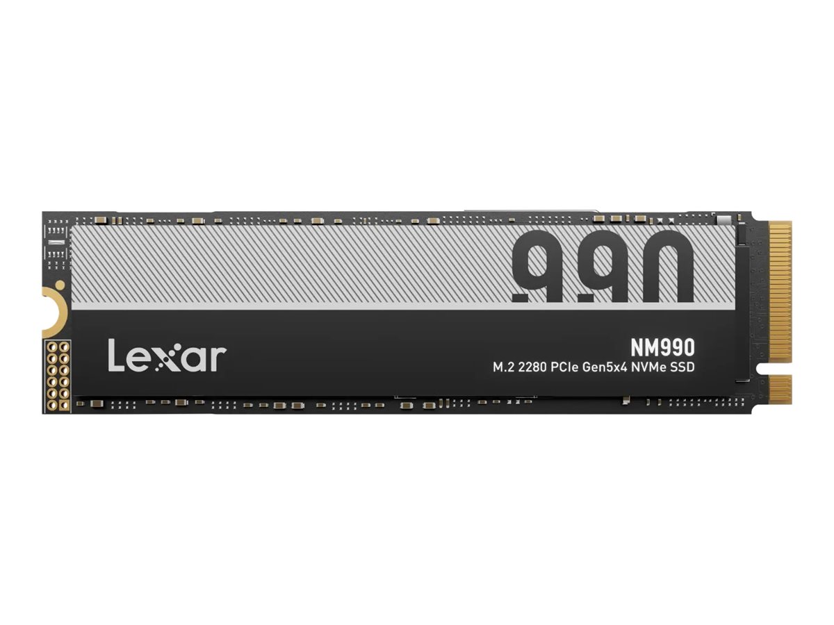 Lexar NM990 - SSD - 2 TB - intern - M.2 2280 - PCI Express 5.0 x4 (NVMe)NM990 - SSD - 2 TB - intern - M.2 2280 -  PCI Express 5.0 x4 (NVMe)