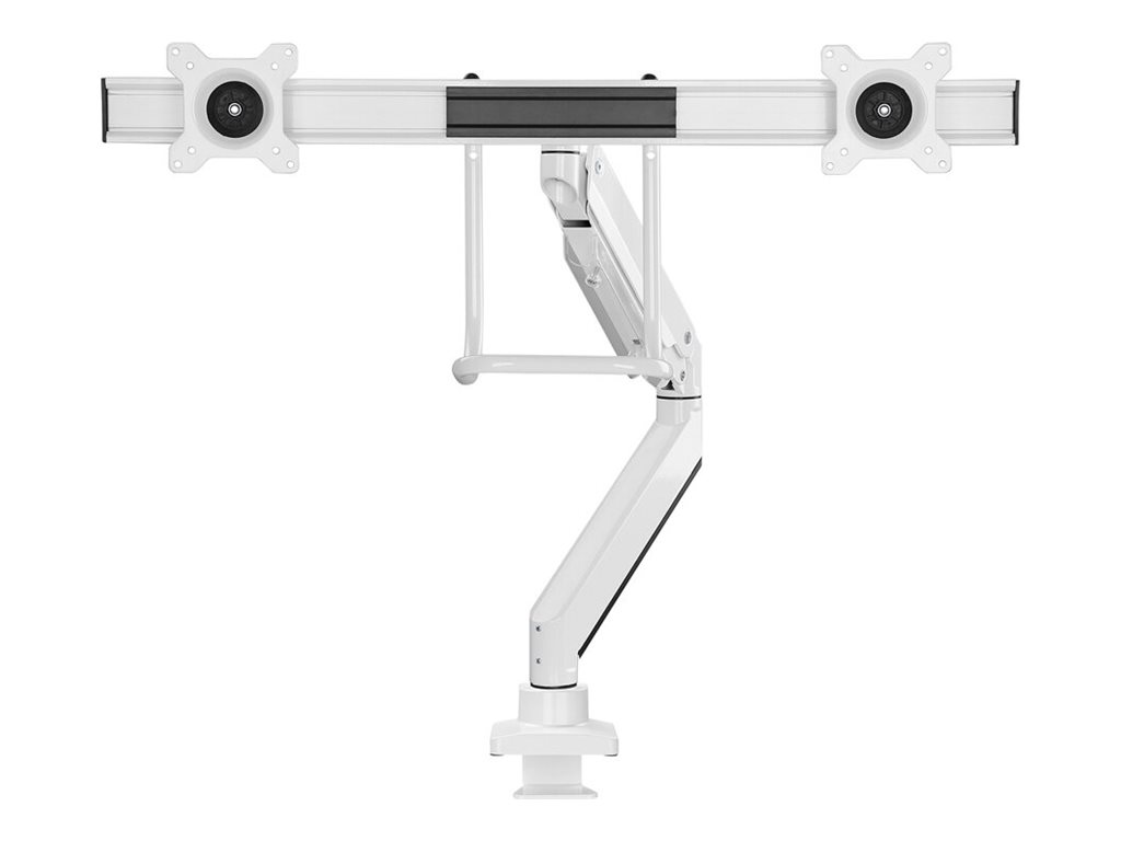 Neomounts NM-D775DX - Befestigungskit - Voll beweglich - für 2 LCD-Displays - Aluminium - weiß - Bildschirmgröße: 25.4-81.3 cm (10"-32")Klemmmontage - Tülle - Tischmontage