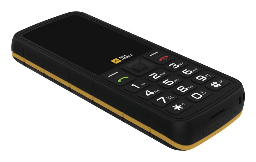 AGM Mobile AGM M9F 4G Floating, Balken, Dual-SIM, 6,1 cm (2.4"), 2 MP, 1000 mAh, Schwarz, Orange2.4“ - 1000 mAh - Full Dual SIM - 108B - USB Typ C - 2MP - 4G