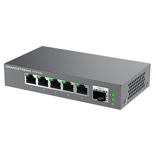 Grandstream GWN7700 Series GWN7701P - Switch - unmanaged - 8 x 10/100/1000 (4 PoE)8-Port - Ethernet - Power over Ethernet - RJ-45 - Unmanaged - MDI Port-Erkennung - 3 HE