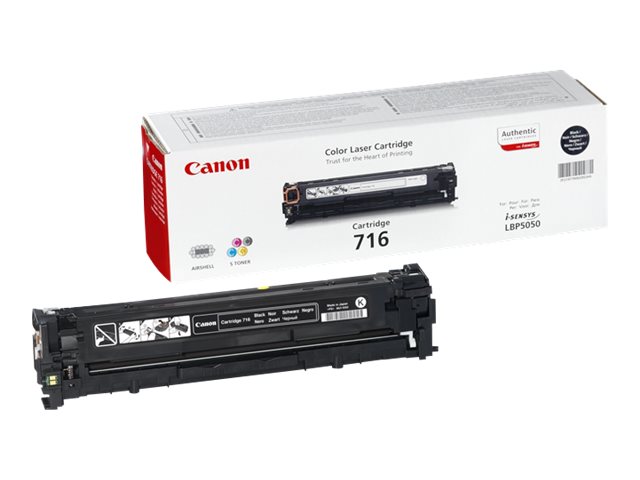 Canon 716 Black - Schwarz - original - Tonerpatronefür i-SENSYS LBP5050 - LBP5050N - MF8030CN - MF8040Cn - MF8050CN - MF8080Cw