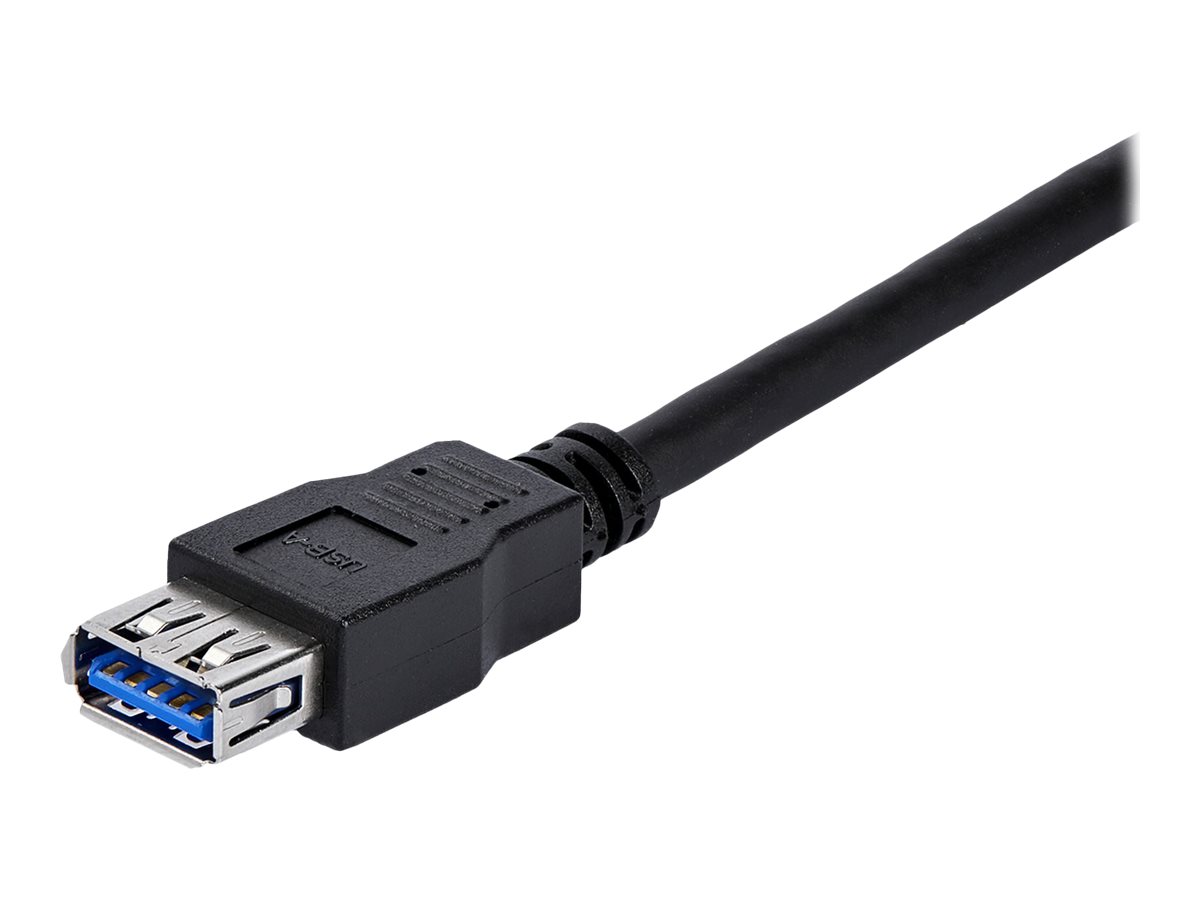 StarTech.com 1m USB 3.0 Verlängerungskabel - USB 3 Typ A Kabel Verlängerung - Stecker/ Buchse - Schwarz - USB-Verlängerungskabel - USB Typ A (M)zu USB Typ A (W) - USB 3.0 - 1 m - Schwarz - für P/N: BN