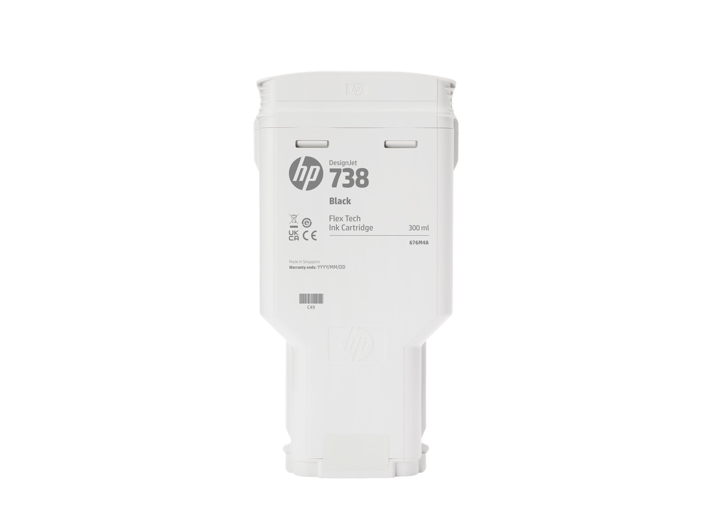 HP 738 - 300 ml - Schwarz - original - DesignJetTintenpatrone - für DesignJet T950 - XT950