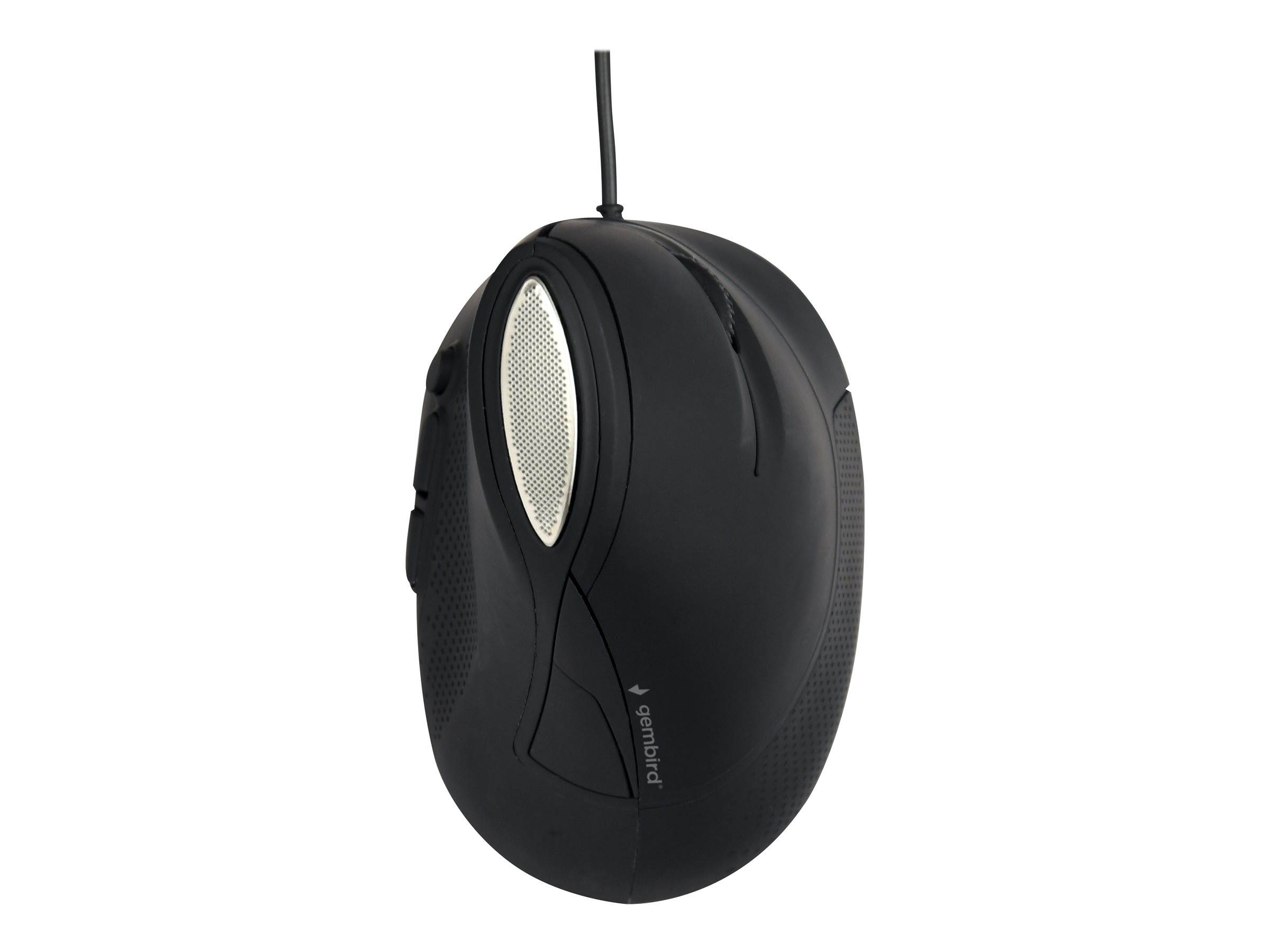 Gembird Vertikale Maus - ergonomisch - optisch6 Tasten - kabelgebunden - USB - Space-grau - Blister-Verpackung